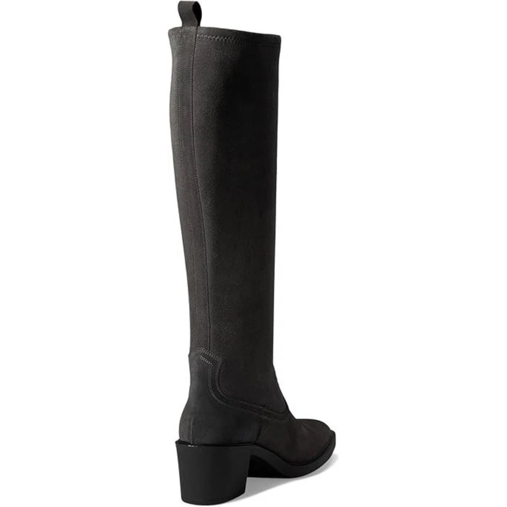 $598 La Canadienne Paton Western Boot Waterproof Suede Knee High Grey Heel 35.5 - Picture 4 of 16